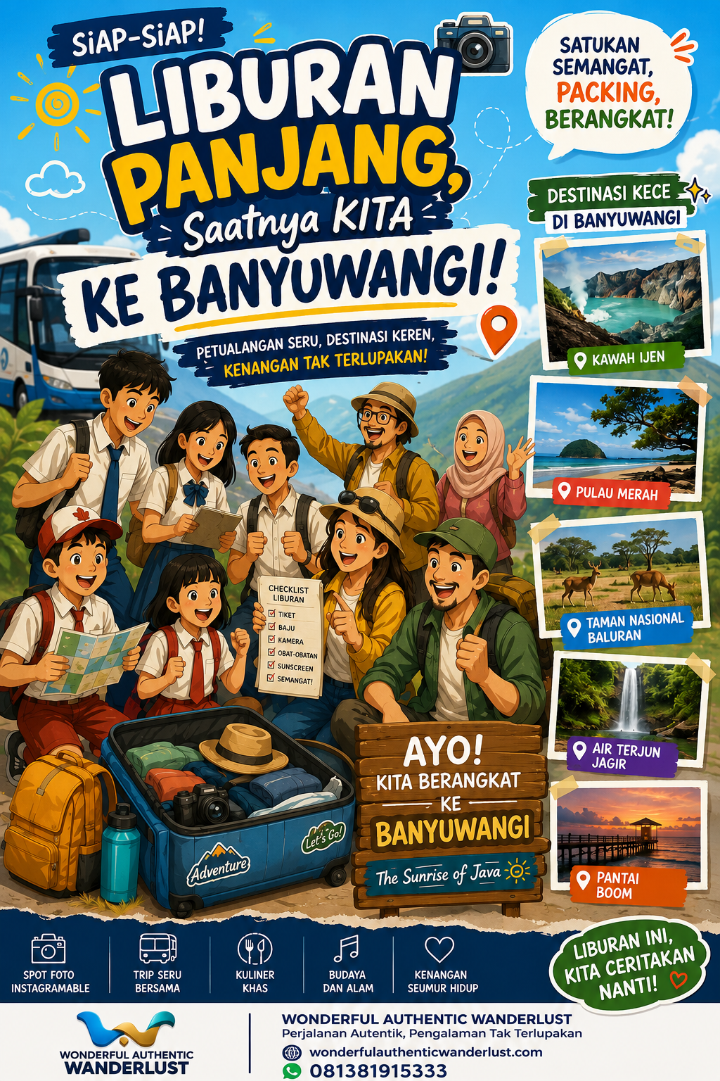 Tentukan hari liburan mu dan pilihlah kami