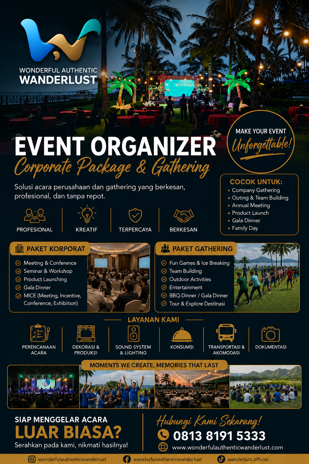 jadikan event mu sesuai dengan impianmu bersama kami